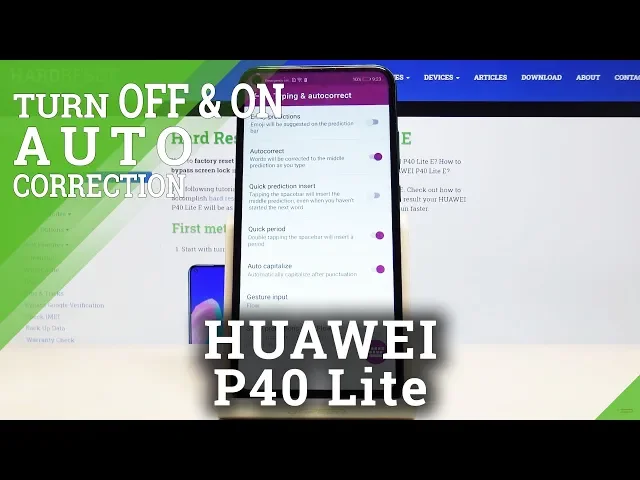 Video thumbnail for How to Manage Auto Correction in Huawei P40 Lite E