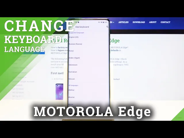 Video thumbnail for How to Change Keyboard Language in MOTOROLA Edge – Open Keyboard Settings