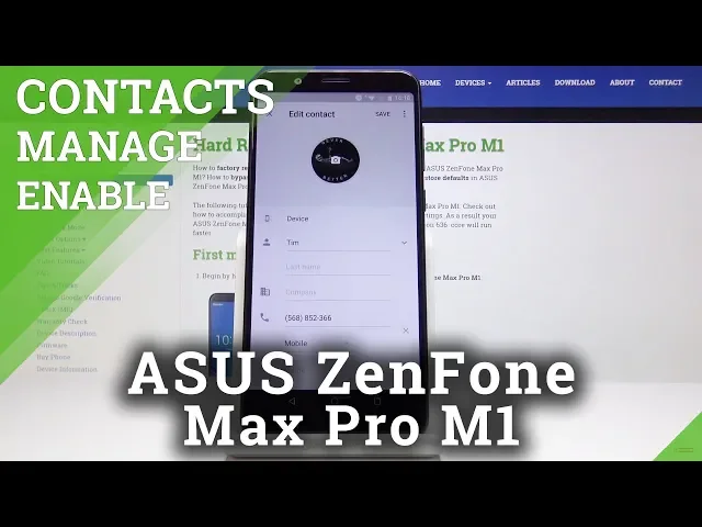 Video thumbnail for How to Add Profile Picture in ASUS ZenFone Max Pro M1 - Set Up Contact Photo