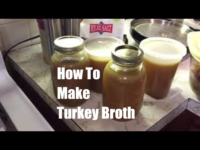 Video thumbnail for Homemade Turkey Broth - How To Make Turkey Bone Broth