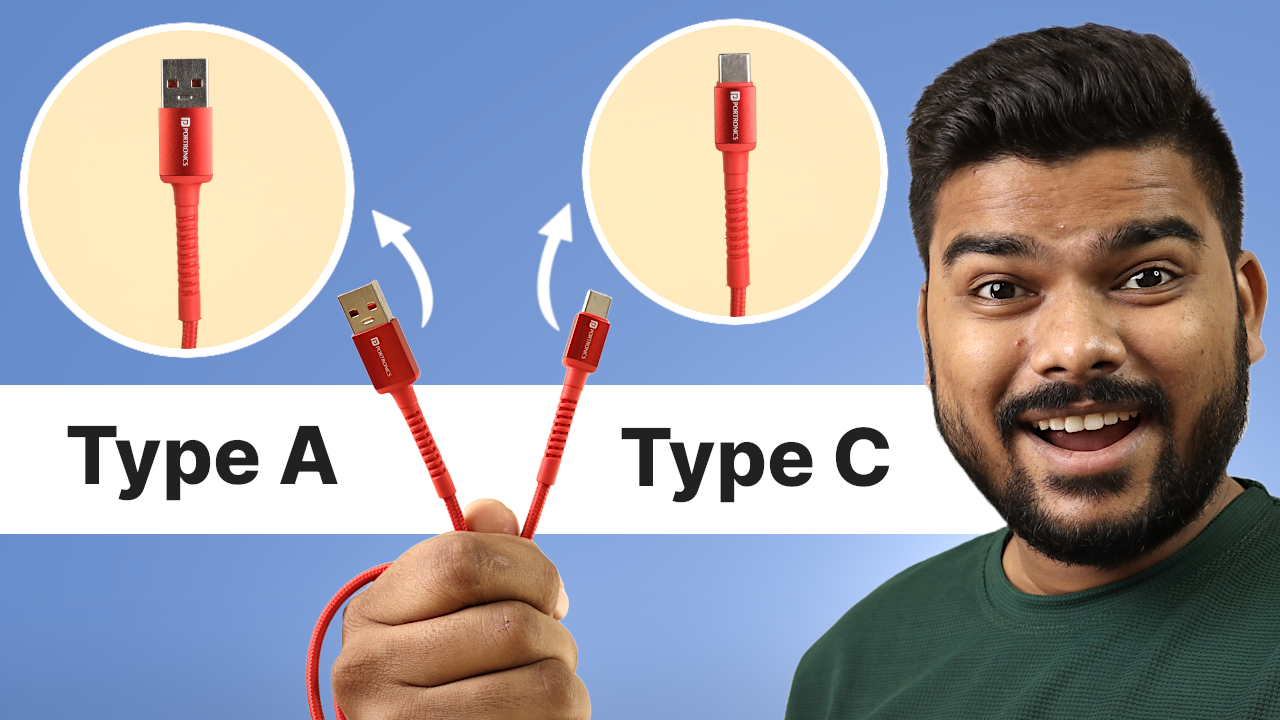 'Video thumbnail for Type A to Type C Fast Charging Cable With 6A Max Output | Portronics Konnect X Review'