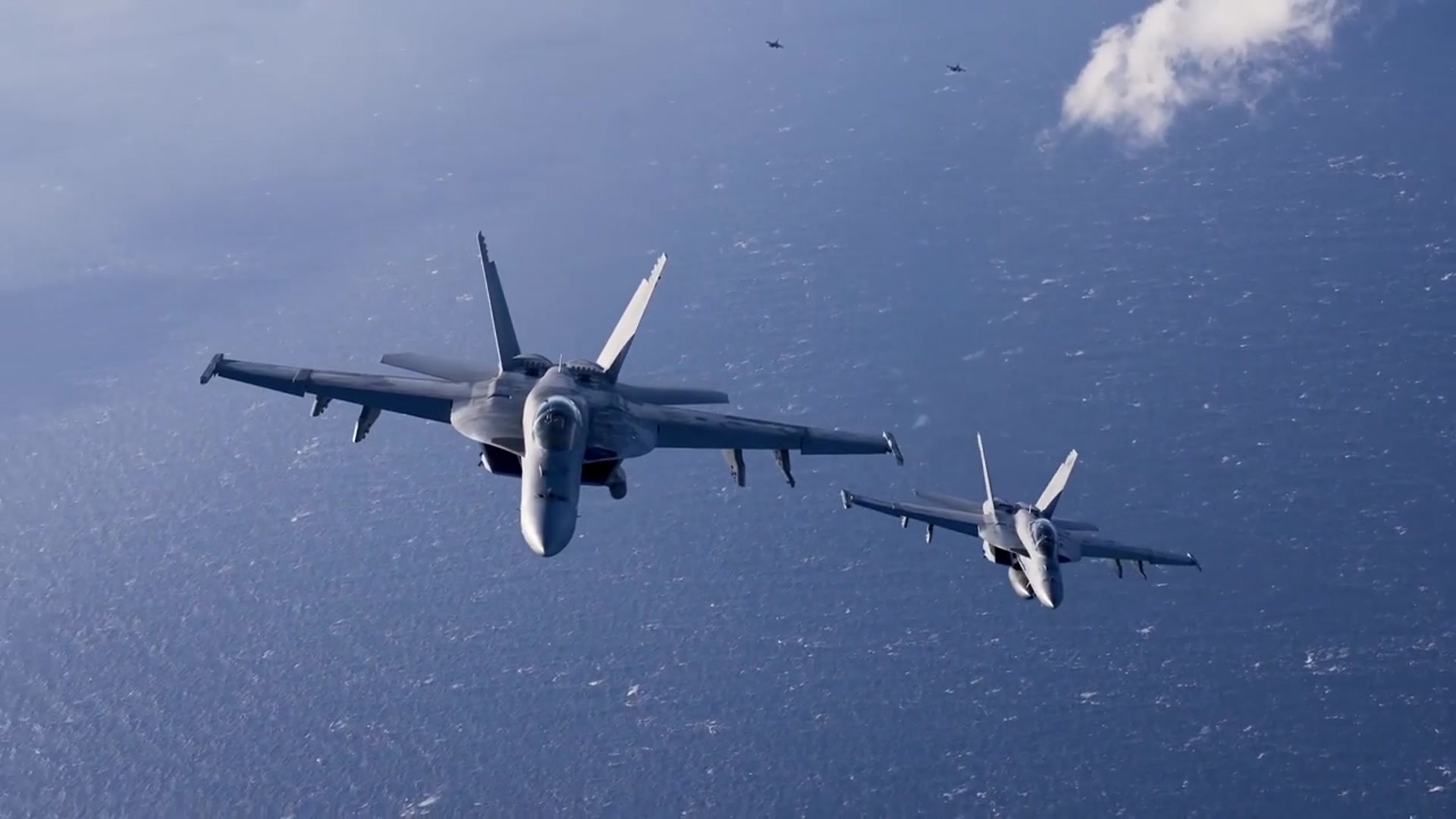 'Video thumbnail for USN F/A-18 Super Hornets and Greek F-16 Fighting Falcons'