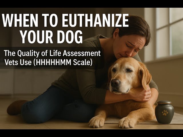 Video thumbnail for When to Euthanize Your Dog - Vet's Quality of Life Test (HHHHHMM Scale) #dogs #petloss