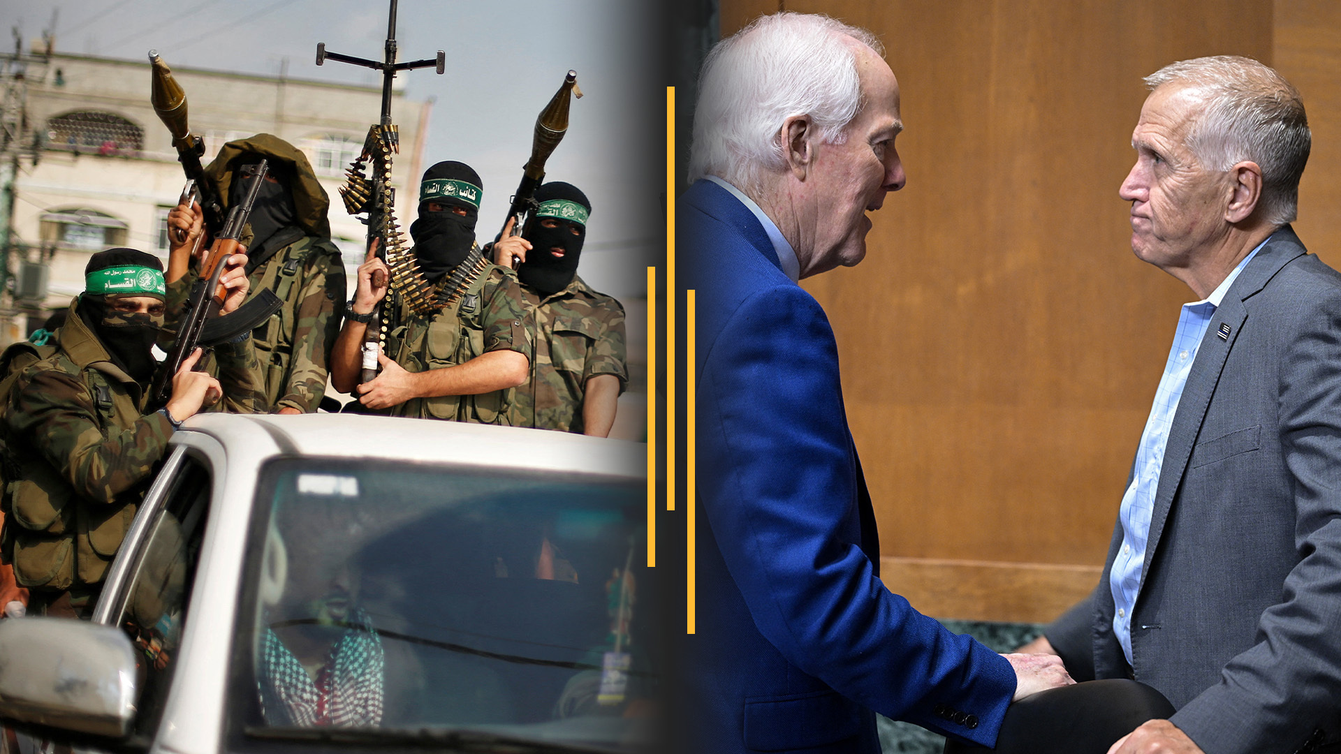 Video thumbnail for Trump claims Hamas disarmament deal; Threatens to pull AG pick over two GOP senators