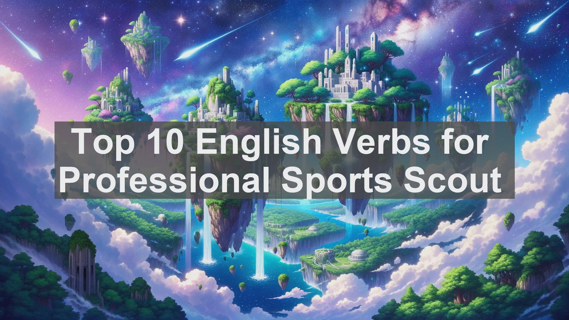 'Video thumbnail for Top 10 English Verbs for Professional Sports Scout'