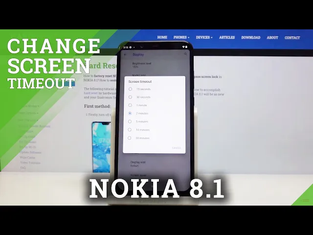 Video thumbnail for How to Set Screen Timeout in NOKIA 8.1 – Change Blackout Time