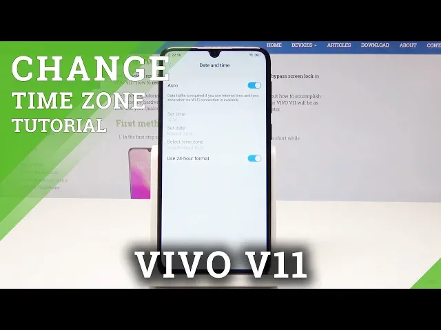 Video thumbnail for How to Set Up Time Zone in VIVO V11 - Date & Time Settings