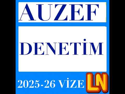 Video thumbnail for Denetim 2025-2026 Vize Soruları
