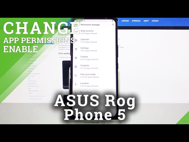 Video thumbnail for How to Manage Apps Permissions in ASUS Rog Phone 5 – Customize Apps Permissions