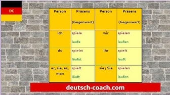 'Video thumbnail for Die Verben SPIELEN und LAUFEN in allen Zeitformen'