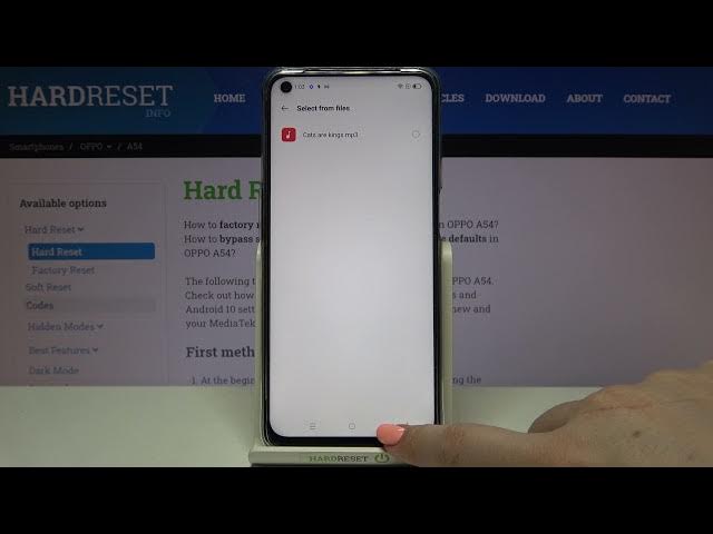 Video thumbnail for How to Change Ringtone on OPPO A54 – Set Up Ringtone