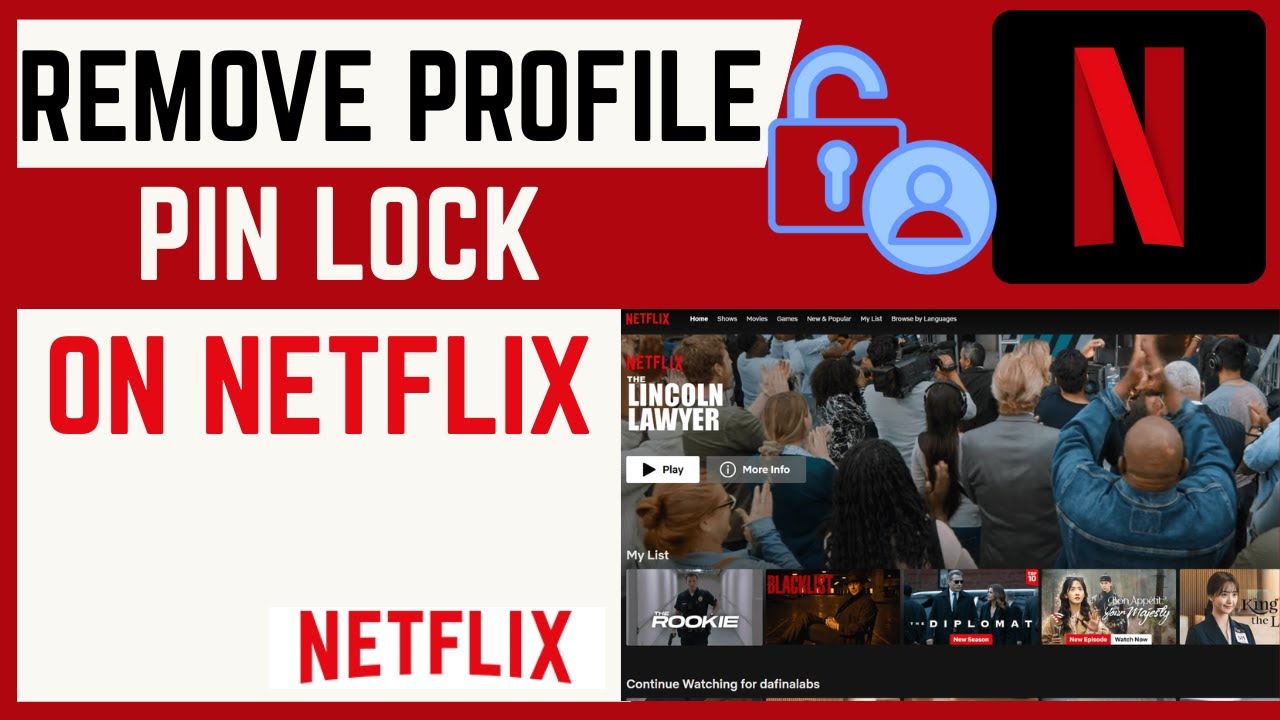 Video thumbnail for How To Remove Profile Pin Lock On Netflix