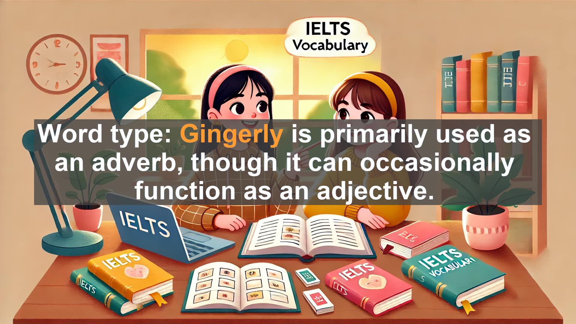 'Video thumbnail for 2000 Must Know IELTS 9.0 Vocabulary - Master 'Gingerly': Boost Your IELTS Score'