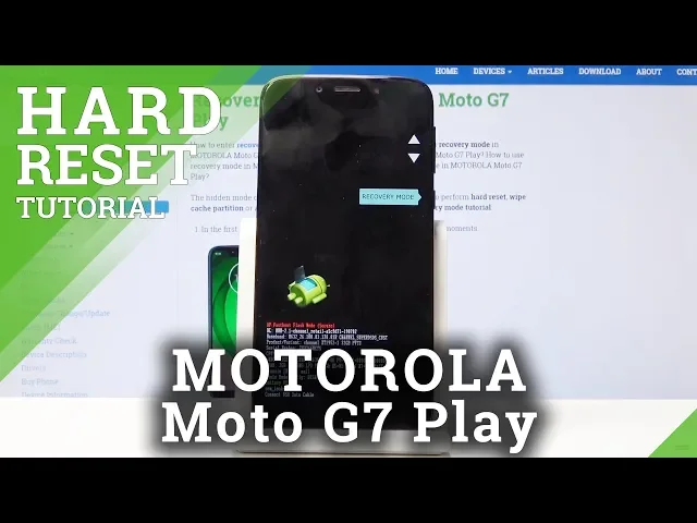 Video thumbnail for How to Hard Reset Motorola Moto G7 Play - Remove Screen Lock / Wipe Data