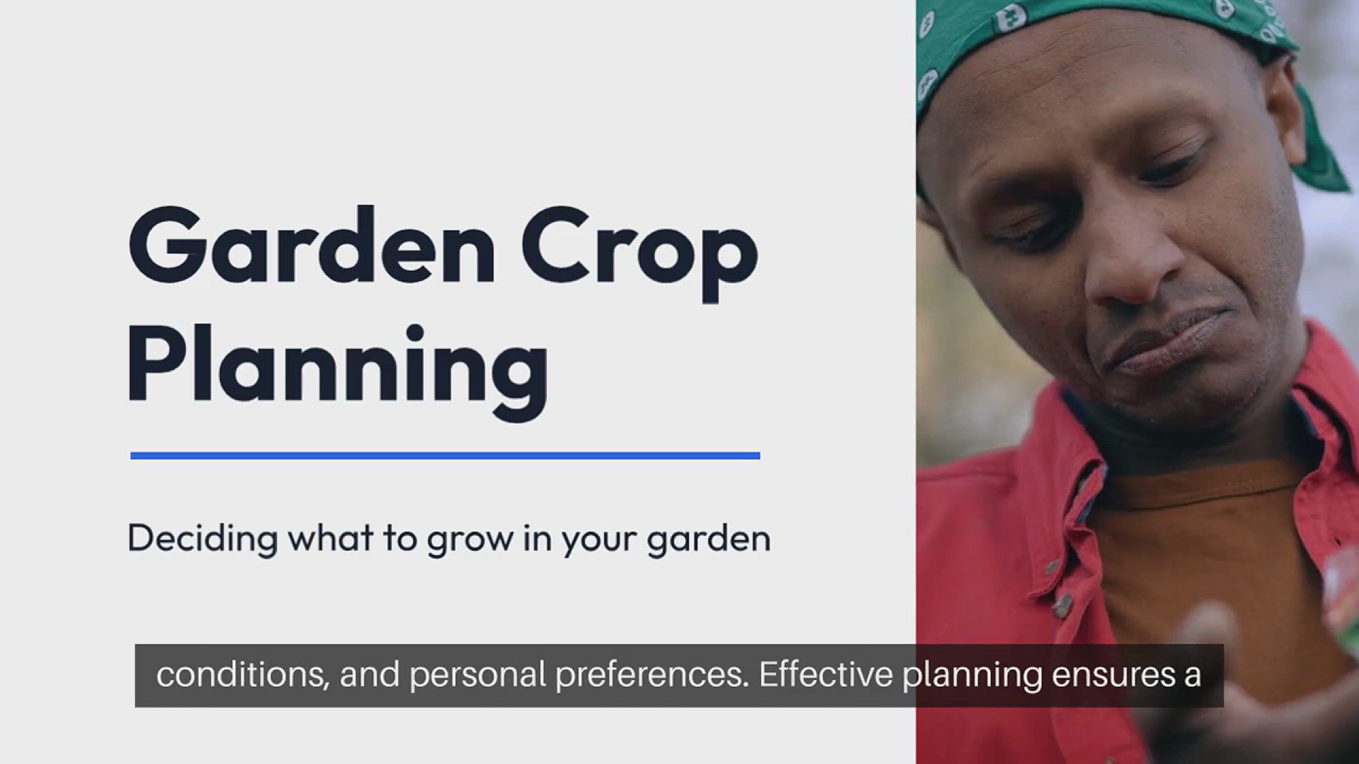 Video thumbnail for Garden Crop Planning