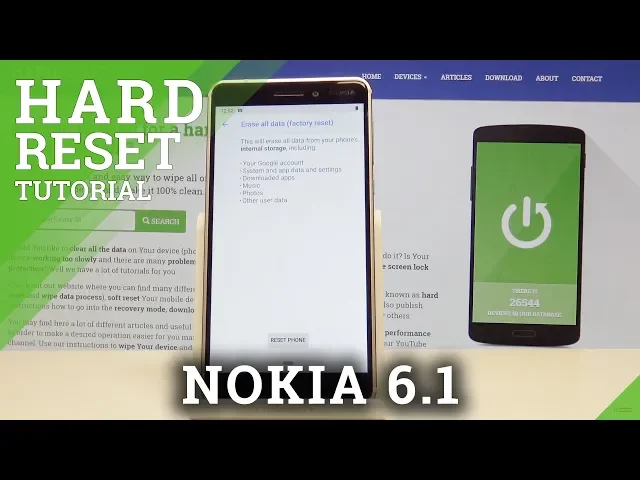 Video thumbnail for How to Hard Reset NOKIA 6.1 - Factory Reset by Settings