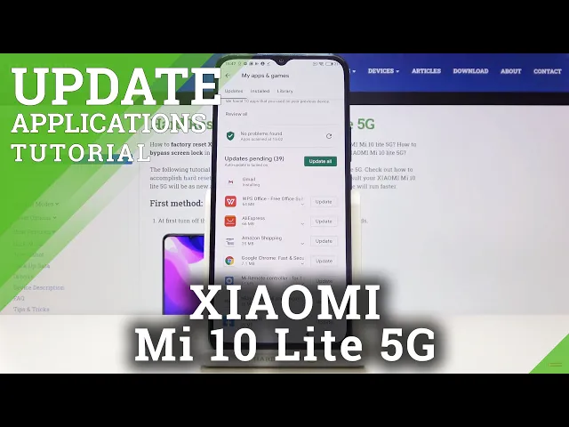 Video thumbnail for How to Update Apps on XIAOMI Mi 10 Lite 5G – Download Newest App Version