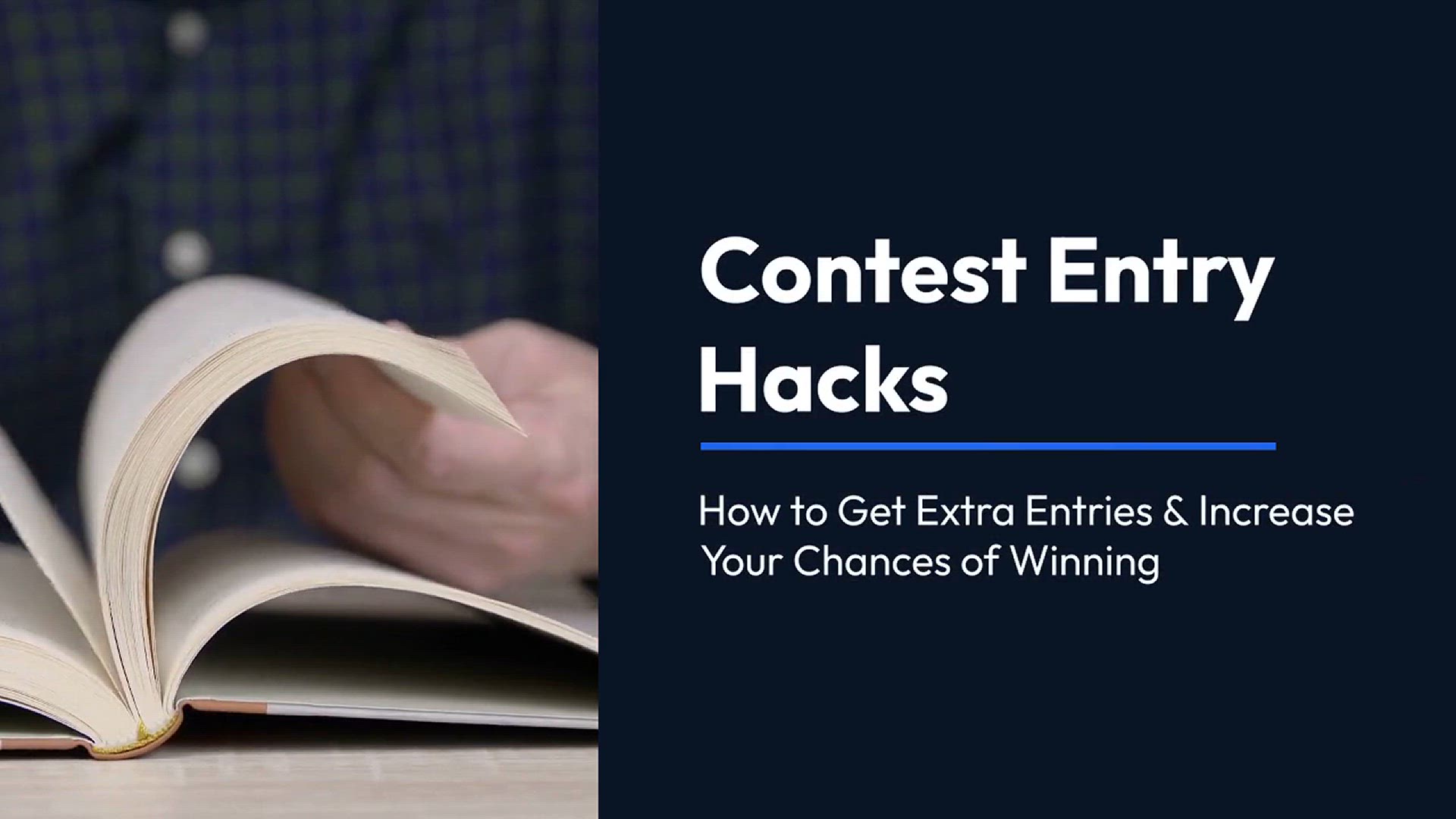 'Video thumbnail for Contest Entry Hacks: How to Get Extra Entries & Increase Your Chances of Winning'