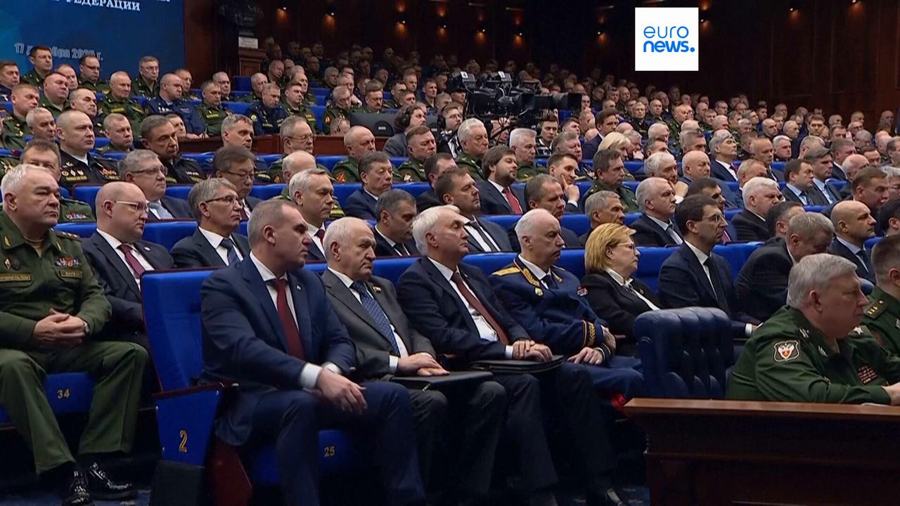 Video thumbnail for ‘European swine wanted to feast on Russia's collapse', Putin says bashing Europe