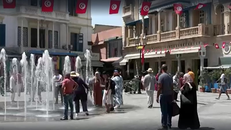 Video thumbnail for Tunisia reels in extreme heat as temperatures near 50°C