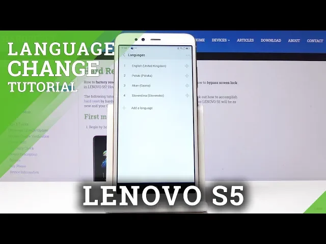 Video thumbnail for How to Change Language in Lenovo S5 - Switch System Language
