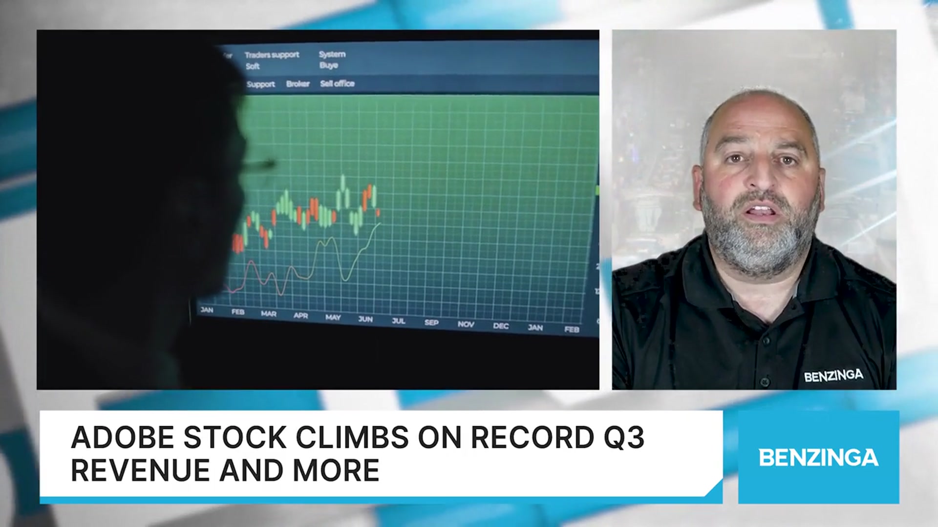 'Video thumbnail for Adobe Stock Climbs On Record Q3 Revenue And More'