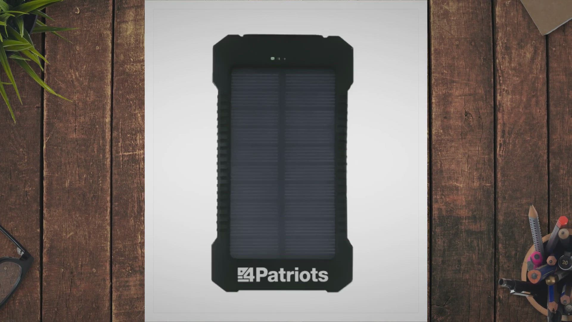 Video thumbnail for Genuine 4Patriot Power Cell USB Solar Charger
