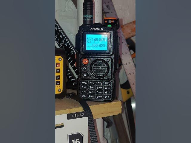 Video thumbnail for XHDATA E-100 VHF/UHF/FM/AIR/NOAA Weather Radio Handheld Transceiver - W2YRC Repeater @ 146.865 MHz