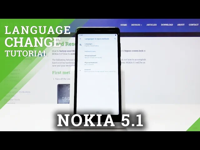 Video thumbnail for How to Change Language in NOKIA 5.1 - Language Settings