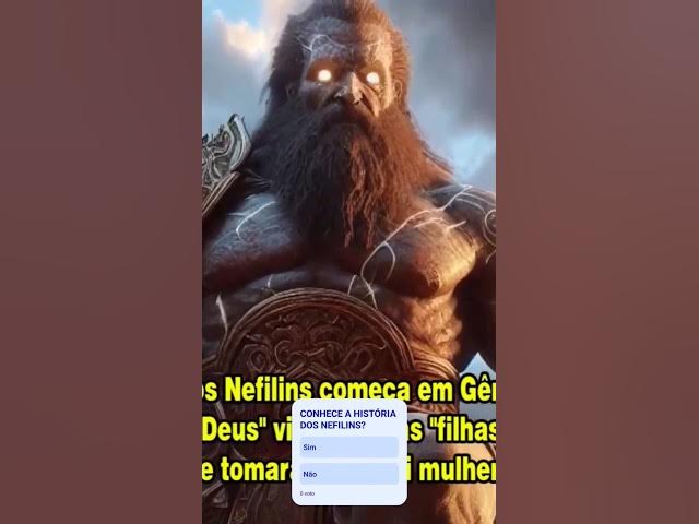 Video thumbnail for DESCUBRA A VERDADE SOBRE OS NEFILINS #shorts
