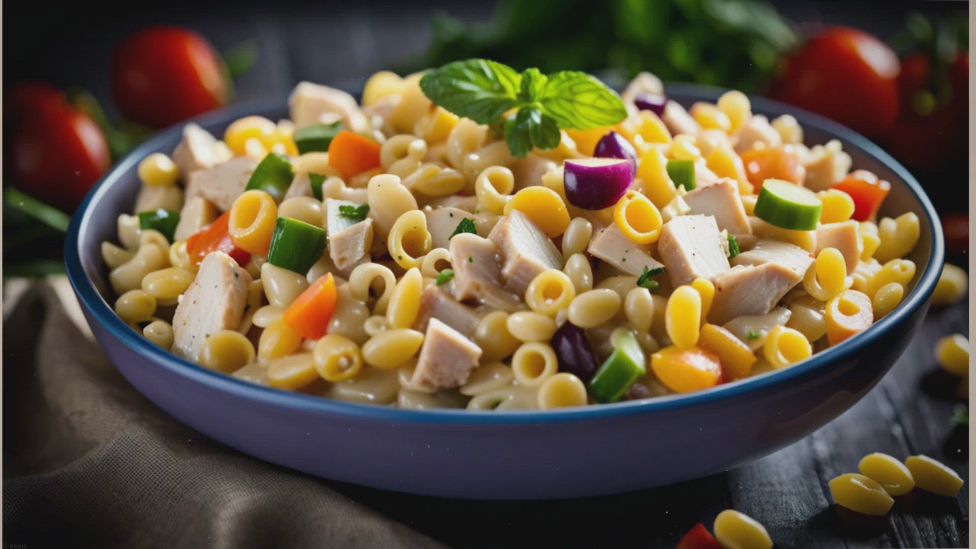 'Video thumbnail for Delicious Chicken Macaroni Salad Recipe: A Perfect Blend of Flavors'