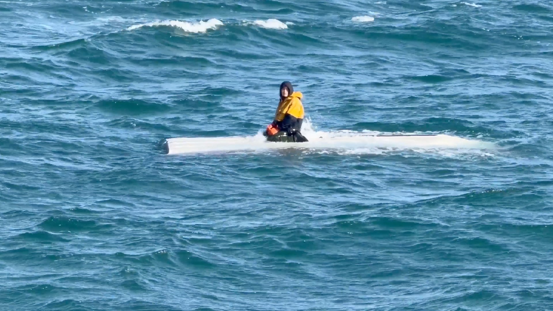 Video thumbnail for Teen rescued after clinging to boat for two days off Alaska
