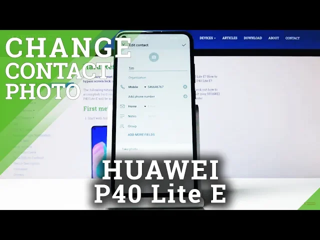 Video thumbnail for How to Add Photo to Contact in HUAWEI P40 Lite E – Customize Contact