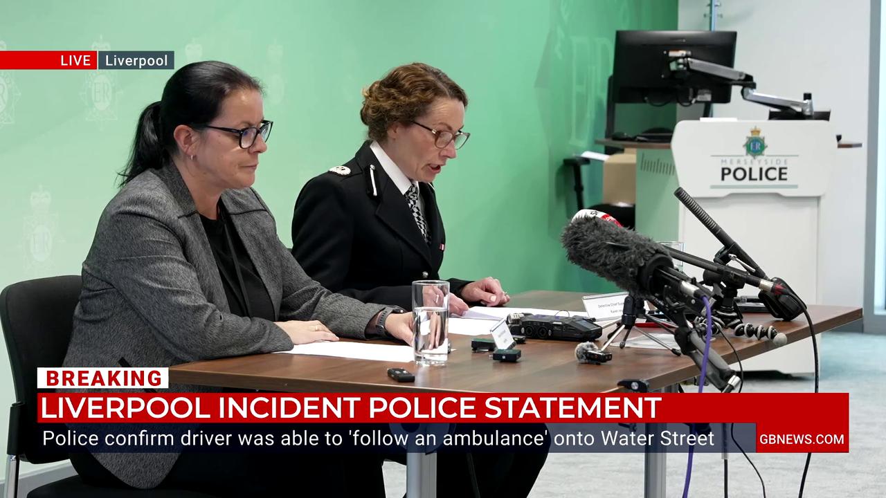 Video thumbnail for WATCH IN FULL: Merseyside Police deliver update on Liverpool ramming incident
