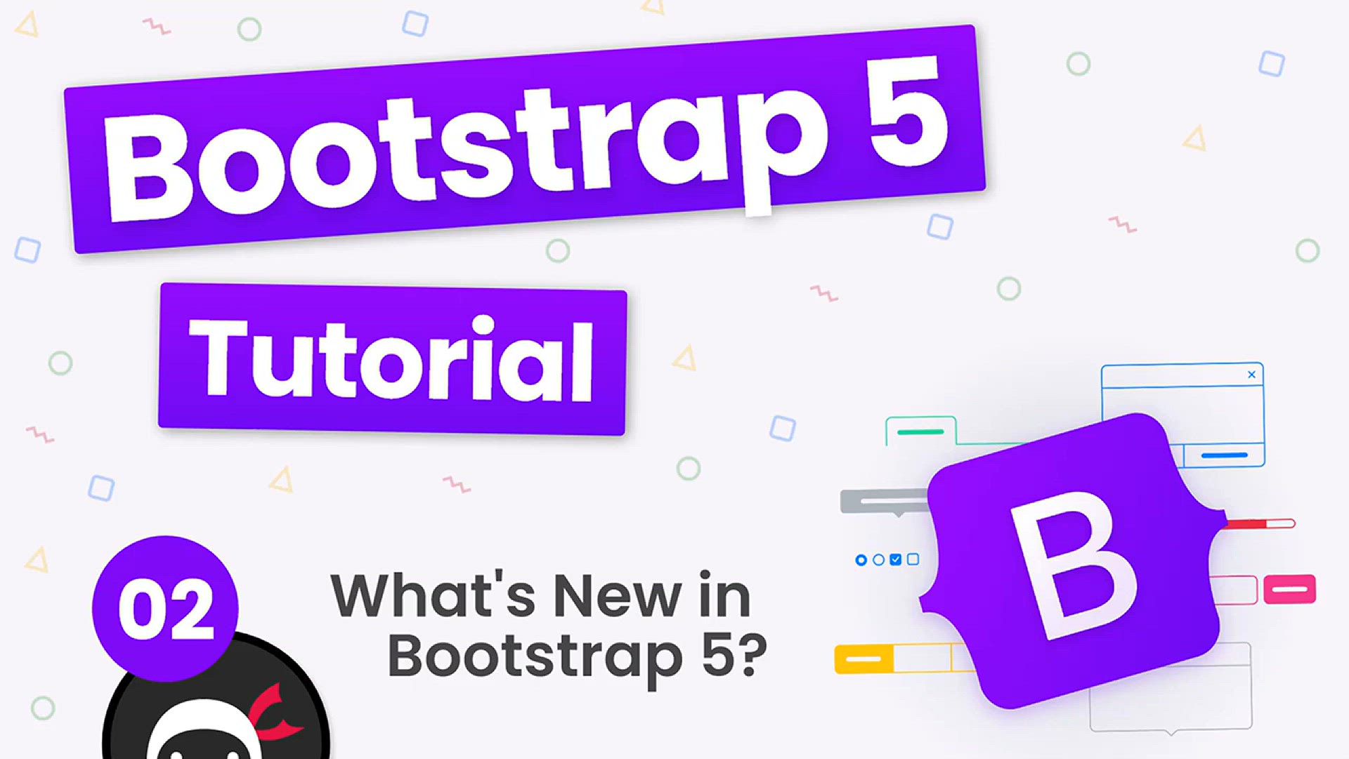 'Video thumbnail for Bootstrap 5 Crash Course Tutorial #2 - Bootstrap 5 New Features'