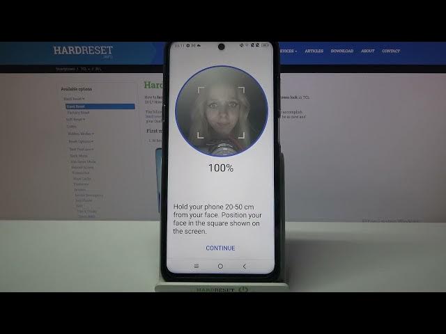 Video thumbnail for How to Set Up Face Unlock on TCL 20 L – Set Up Unlock Method