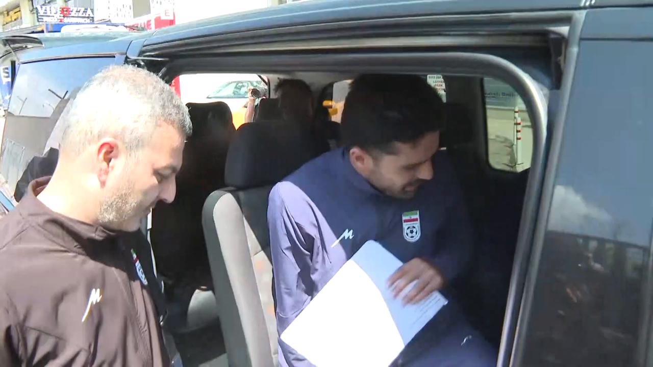 Video thumbnail for Türkiye: Iran's national football team visits US Embassy in Ankara for World Cup visa procedures (2).