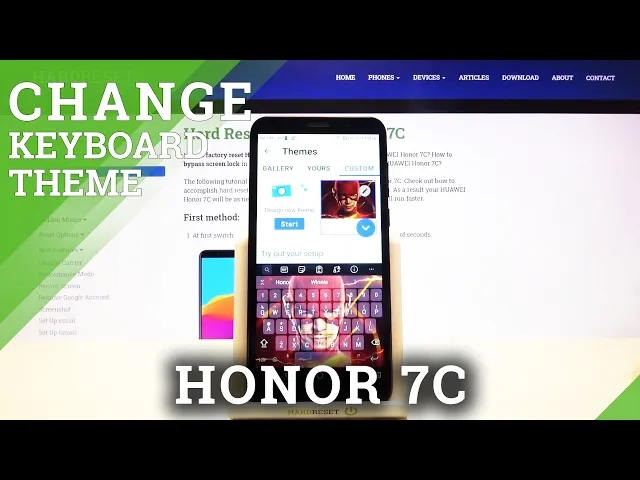 Video thumbnail for Keyboard Theme in HUAWEI Honor 7C – Customize Keyboard Look