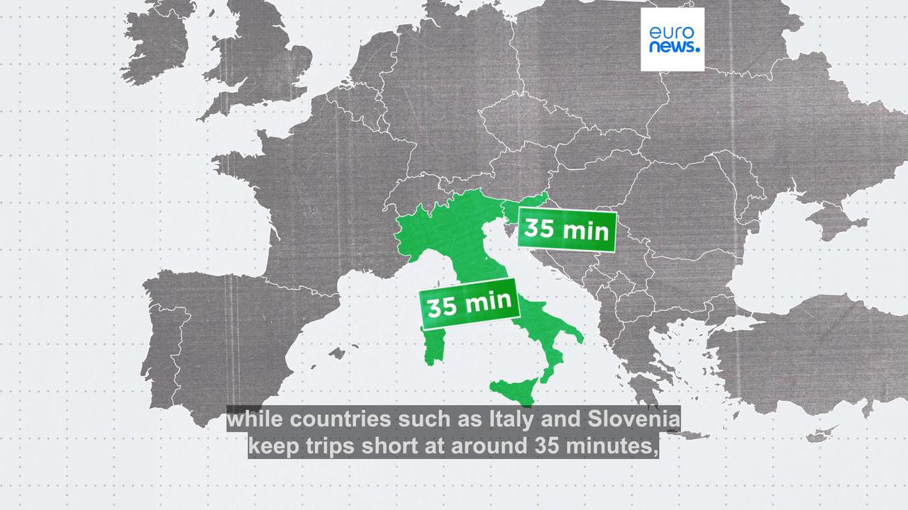 Video thumbnail for The European commute: Which EU country spends the most time getting to work?