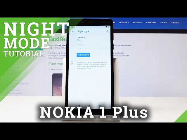 Video thumbnail for How to Activate Night Light Mode in NOKIA 1 Plus