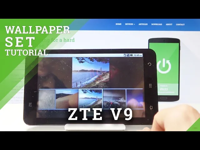 Video thumbnail for How to Change Wallpaper in ZTE V9 - Update Home Screen