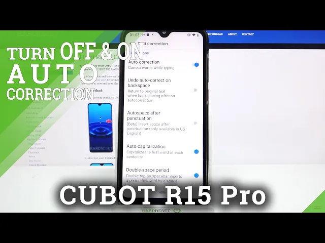 Video thumbnail for Activate Auto-Correction – CUBOT R15 Pro and Text Correction Options