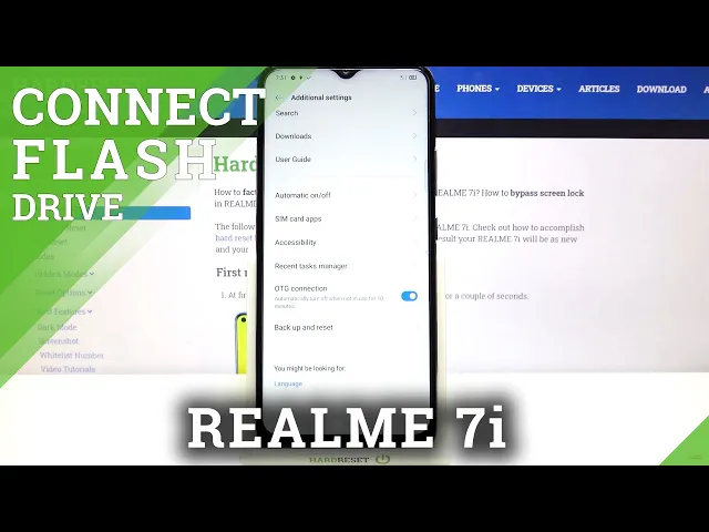 Video thumbnail for How to Enable OTG Connection in REALME 7i - USB Connection