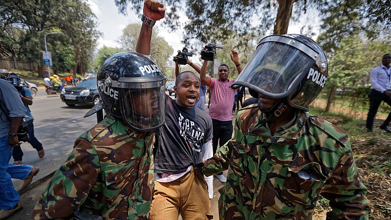 'Video thumbnail for Kenyan Activist Boniface Mwangi faces terror charges after deadly protests'