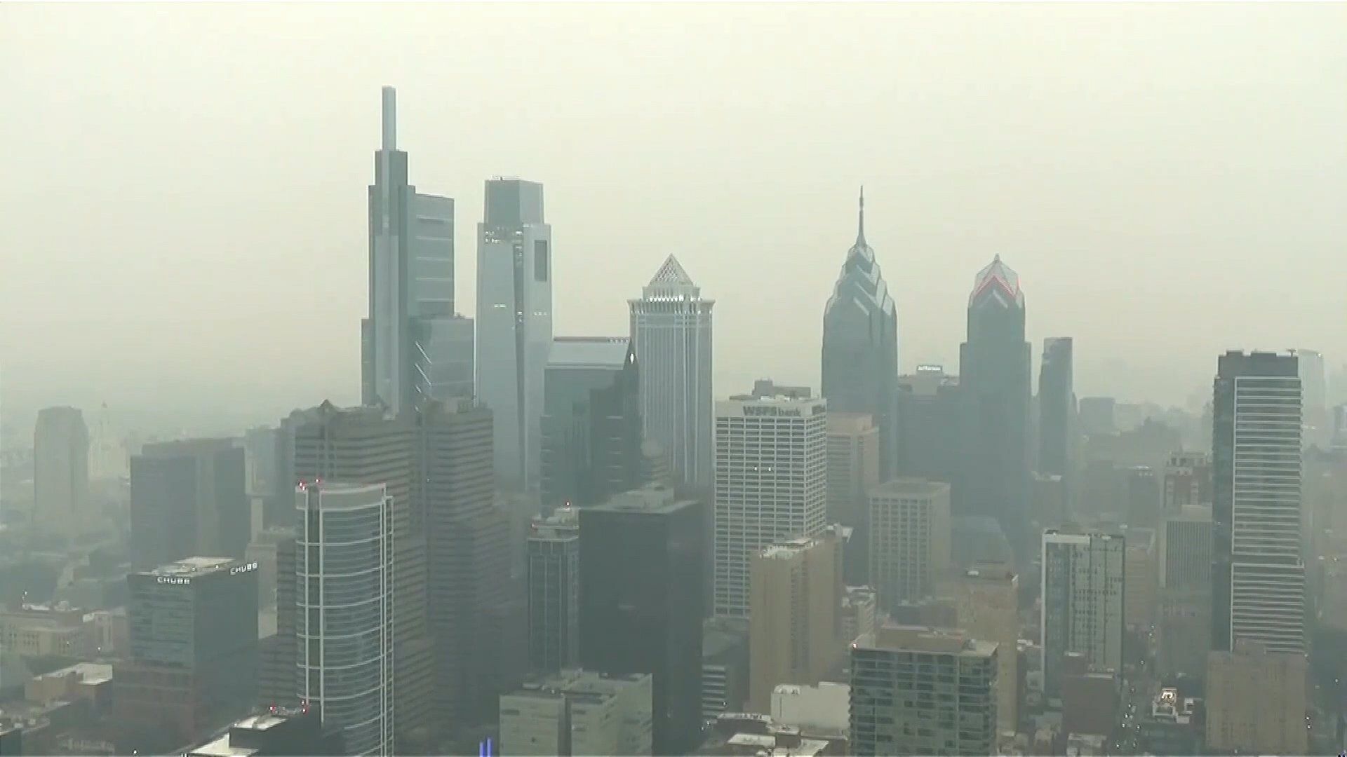 Video thumbnail for Canadian wildfire smoke shrouds US, potential risk for World Cup final
