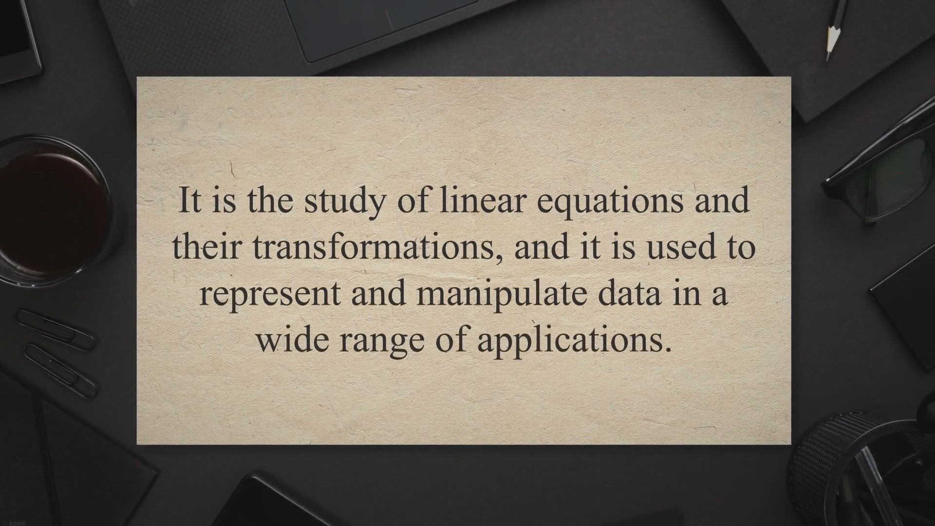 Video thumbnail for The Top 5 Reasons to Study Linear Algebra for Machine Learning -
