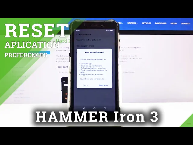 Video thumbnail for How to Reset App Preferences in Hammer Iron 3 - Remove Apps' Customization