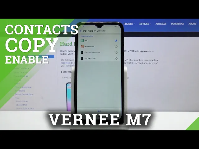 Video thumbnail for How to Copy Contacts in VERNEE M7 – Duplicate & Relocate Contacts