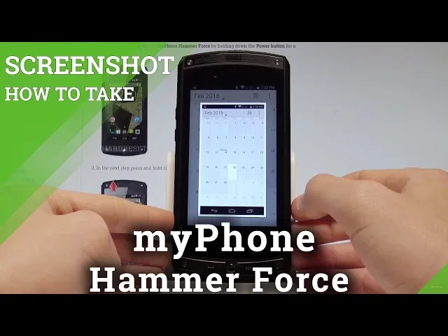 Video thumbnail for How to Take Screenshot on myPhone Hammer Force - Capture Screen |HardReset.Info