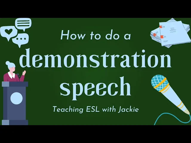 Video thumbnail for How to do a demonstration speech | Teaching ESL students how to do presentations